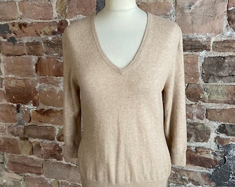 F+F 100% Pure Cashmere V Neck Sweater. FREE UK POST