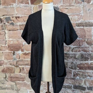 Whistles 100% Pure Cashmere V Neck Short Sleeved Cardigan. FREE UK POST