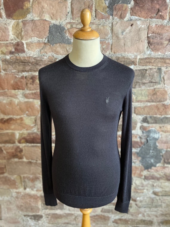 All Saints 100% Pure Wool Crew Neck Sweater. FREE 