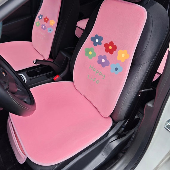 Pink flower cheap car seat