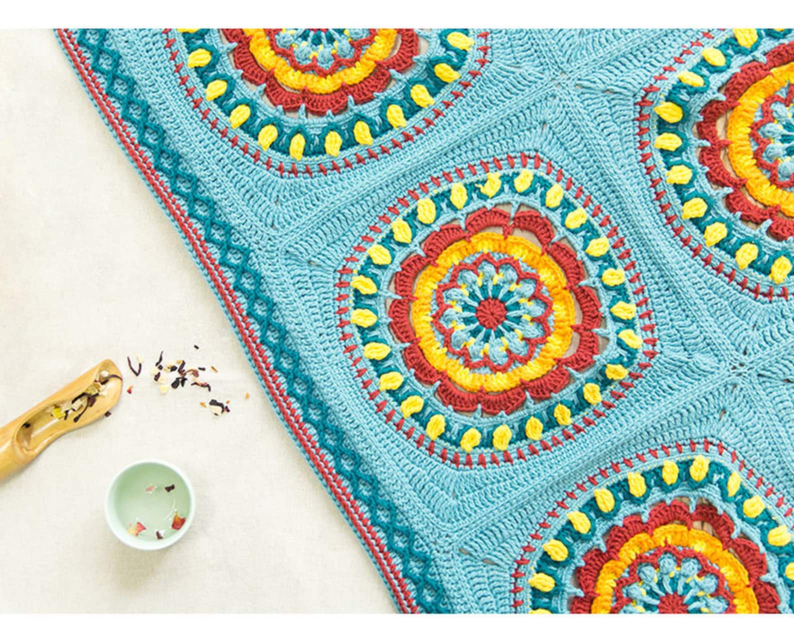 Yarn Mandala Diy Morocco blanke mandala blanket diy handmade cotton yarn | Etsy