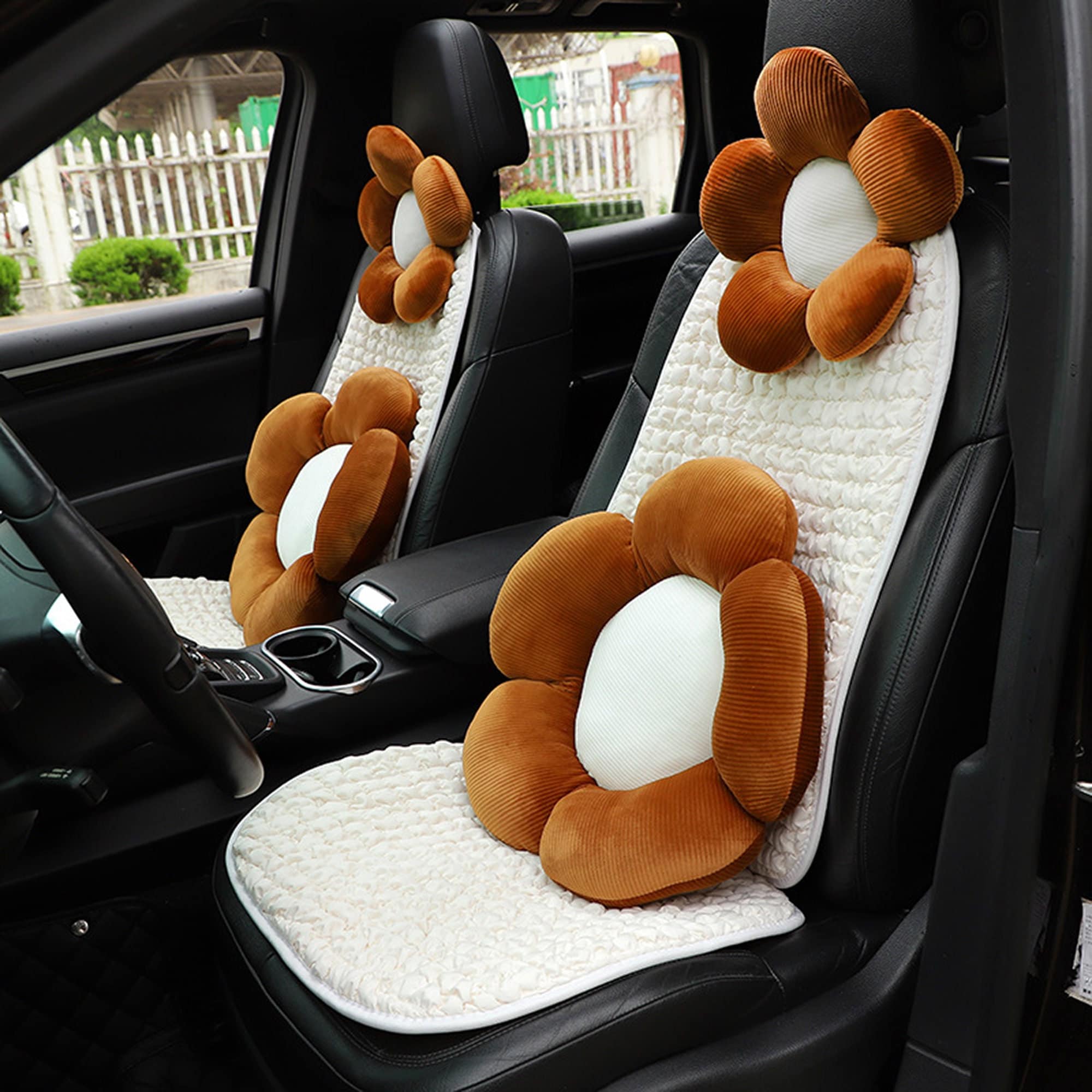 Car Cushions For Driving Long Rear Seat Car Seat Pad Plush Auto