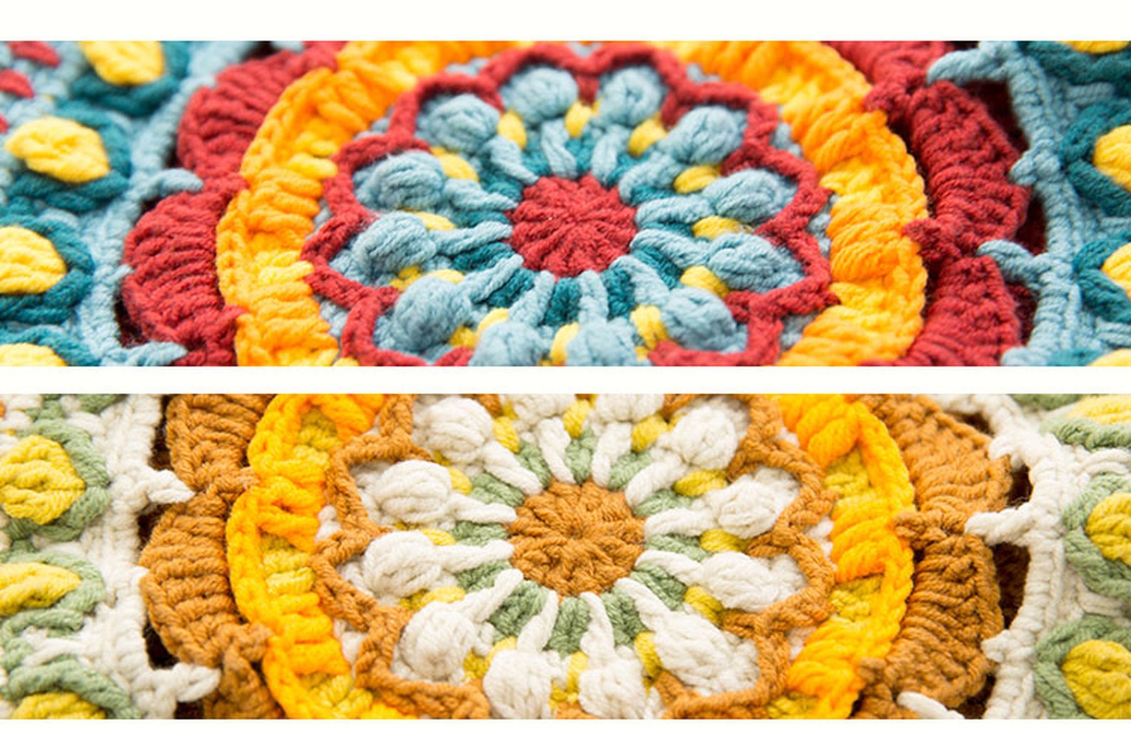 Yarn Mandala Diy Morocco blanke mandala blanket diy handmade cotton yarn | Etsy