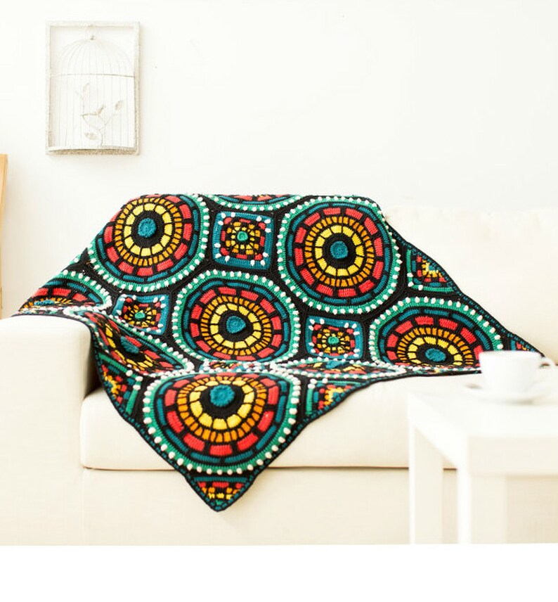 мозаичное вязание плед. плед мозаика марина кулишова. одеяло мозаикой. мозаичное вязание плед. мозаичное покрывало.