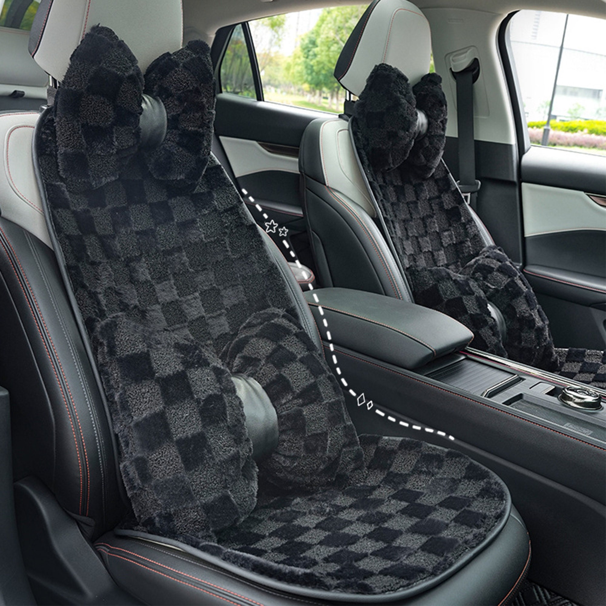 Copertura cintura di sicurezza per auto Pu Cintura di sicurezza in pelle  Tracolla Protezione traspirante Cintura di sicurezza Imbottitura pad  Accessori interni auto