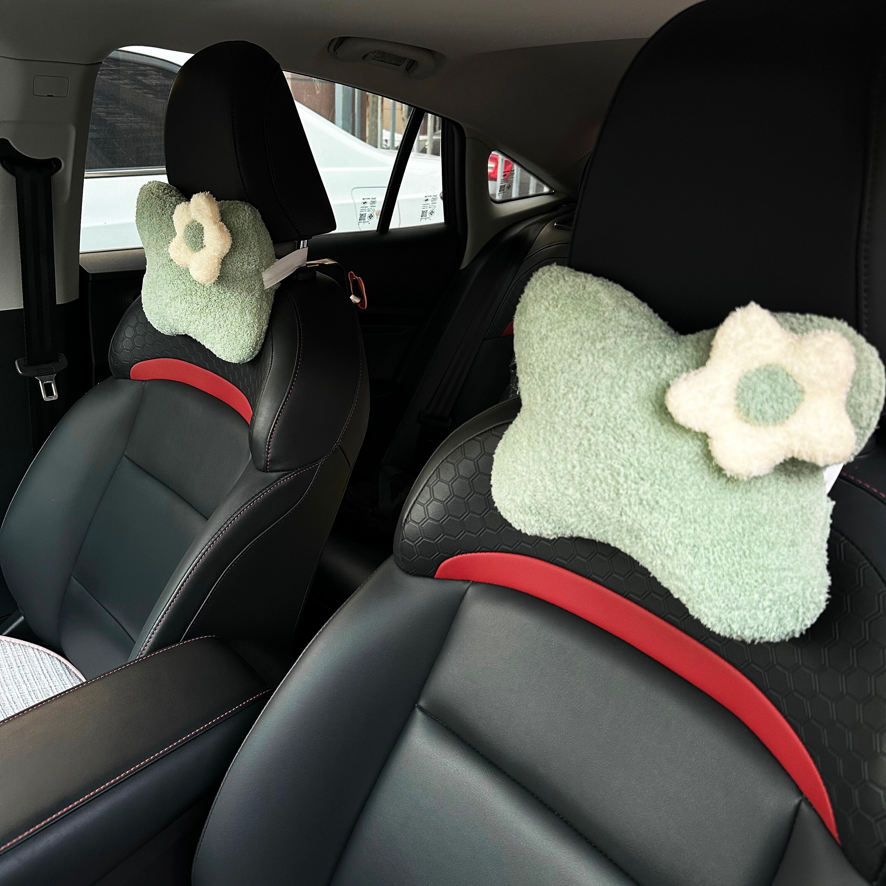 Dog Bone Car Neck Pillow Head Rest Memory Foam Travel Road Trip Posture  Support