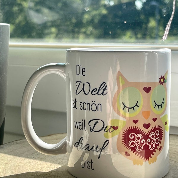 Die welt ist schön weil du drauf bist Etsy.de