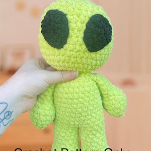 Alieo the Friendly Alien Crochet Pattern, Alien Crochet Pattern, Alien Pattern
