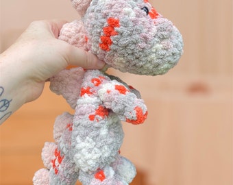 Tinysaurus Dinosaur Snuggler, Tinysaurus Dinosaur Lovey, Crochet Dinosaur, Tinysaurus, Dinosaur Cuddler