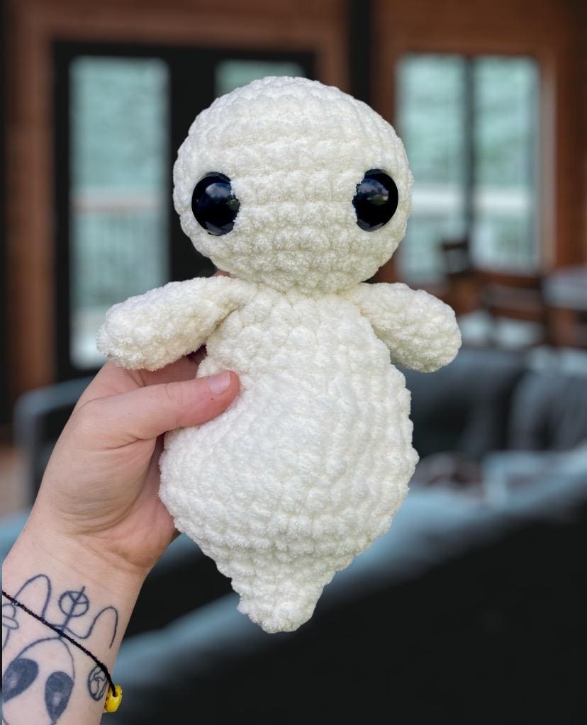 Willow the Ghost, Crochet Ghost, Ghost Cuddler