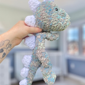 Tinysaurus Dinosaur Snuggler, Tinysaurus Dinosaur Lovey, Crochet Dinosaur, Tinysaurus, Dinosaur Cuddler