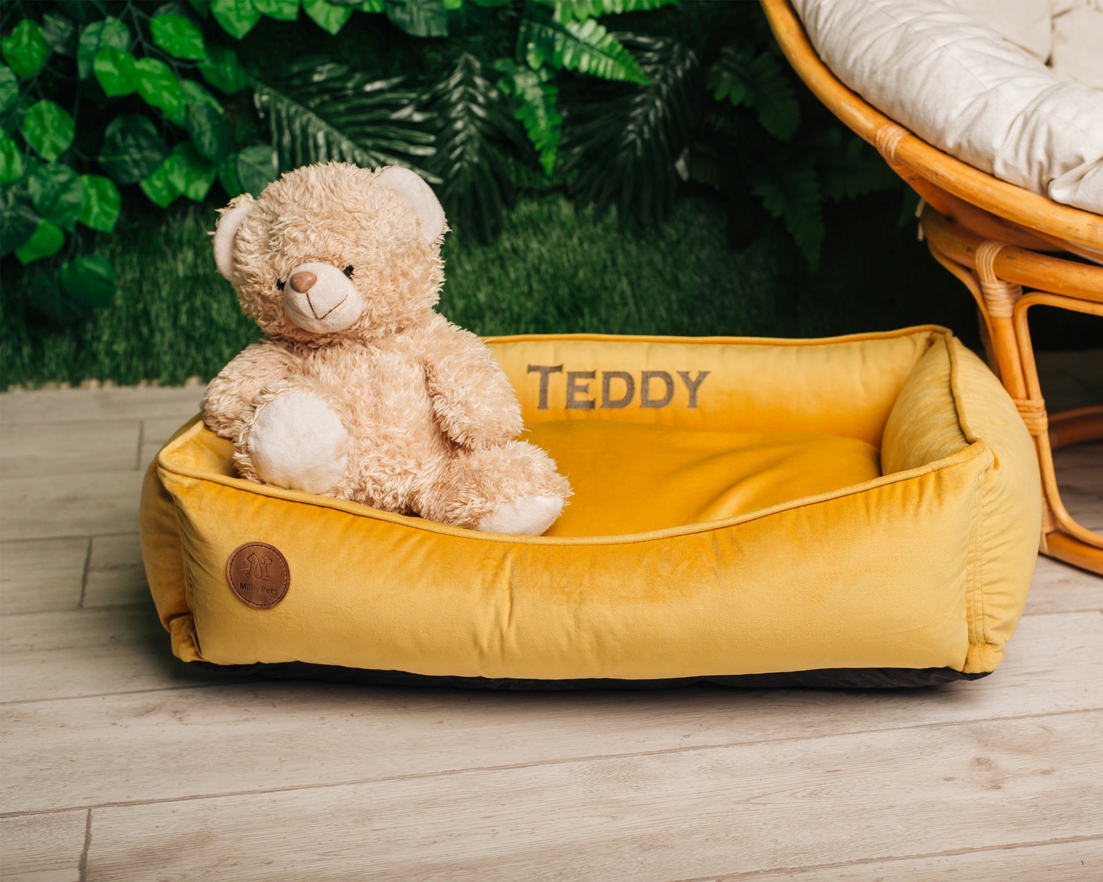 Yellow custom premium dog bed for all types of breeds Etsy