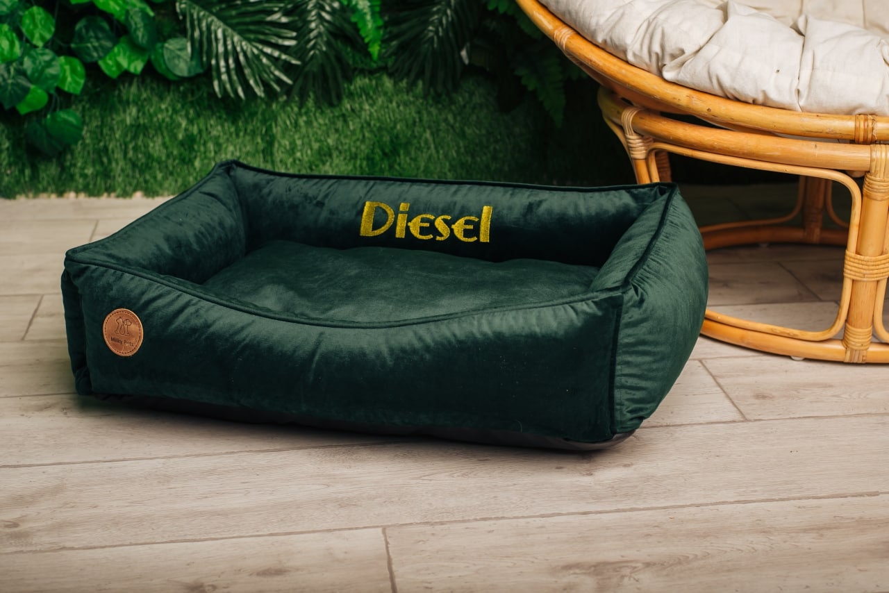 Personalized dog bed with Super high quality embroidery that Etsy