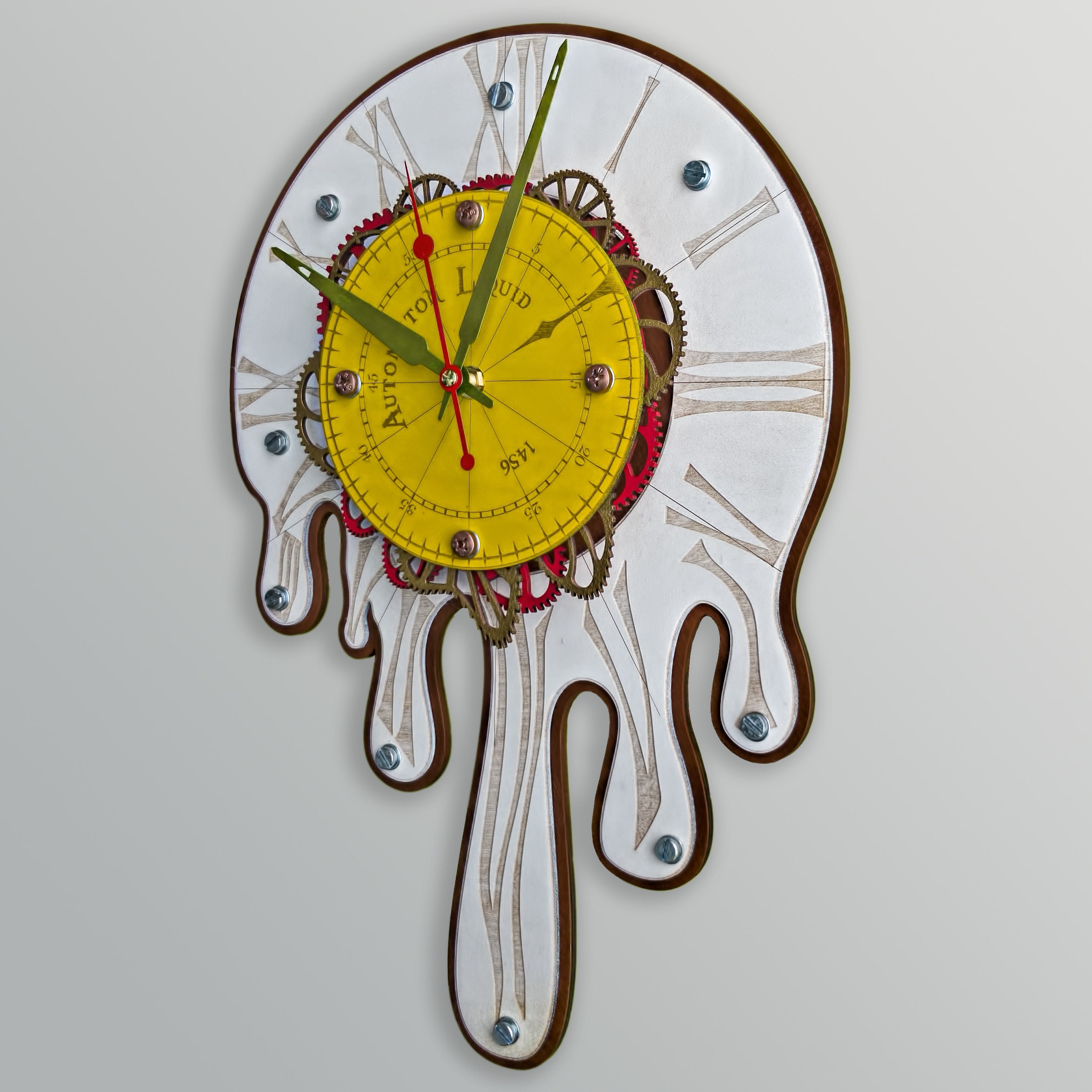 Automaton 1456 Melting Wall Clock Large Surrealism Salvador Etsy