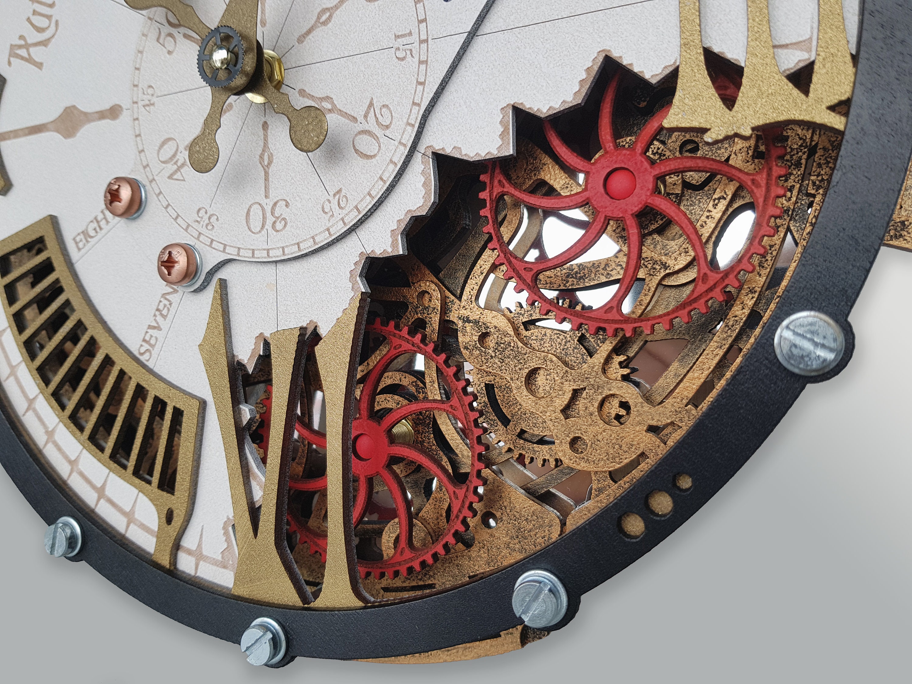 Automaton 1789 Hermitage Wall Clock moving gears wall Etsy