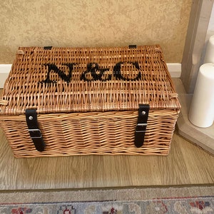 personalised 20 inch wicker gift hamper