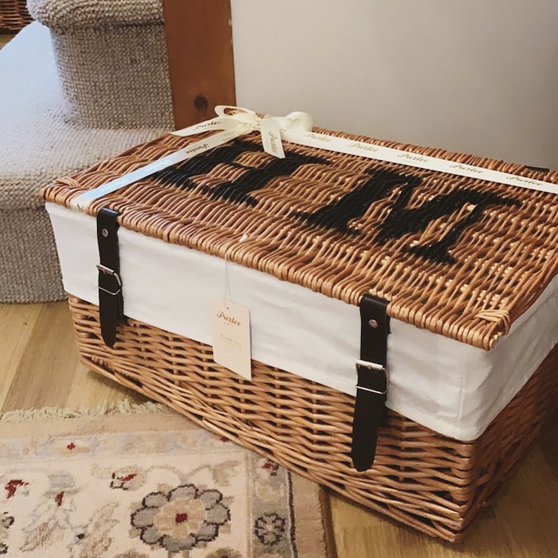 Personalised Hamper Toy Box Wicker Storage Basket Picnic Etsy