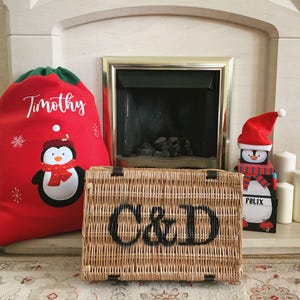 Personalised Christmas Hamper, North Pole Kids Christmas Eve Gift Box