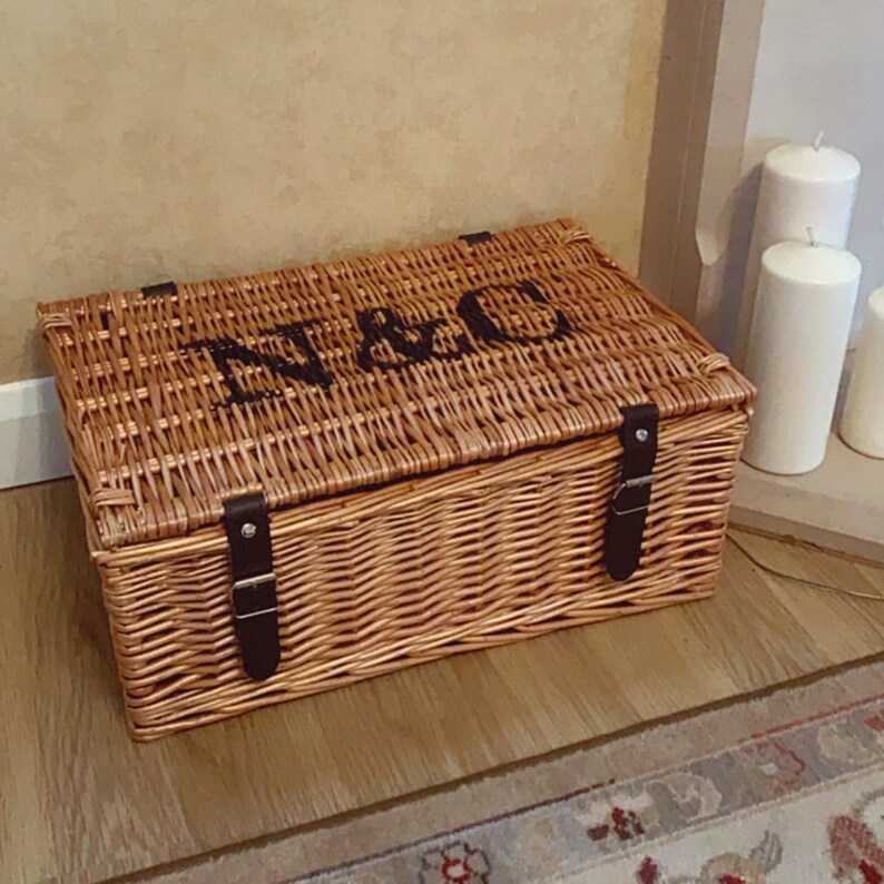 Personalised Hamper Toy Box Wicker Storage Basket Picnic Etsy