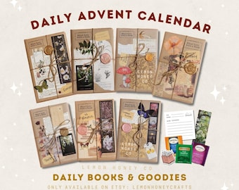 Daily Book Advent Calendar / Subscription Box: Blind Date with A Book / 3 Day, 7 Day, 12 Day Birthday Gift Book Lovers Gift