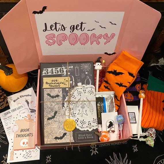 SPOOKY Bookish Boxes Halloween Blind Date With a Book Box - Etsy
