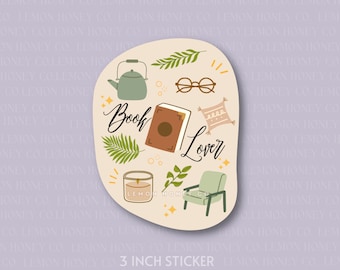 Book Lover - 2.5 inches Bookish Vinyl Sticker Decal | Reading Book Lover Sticker