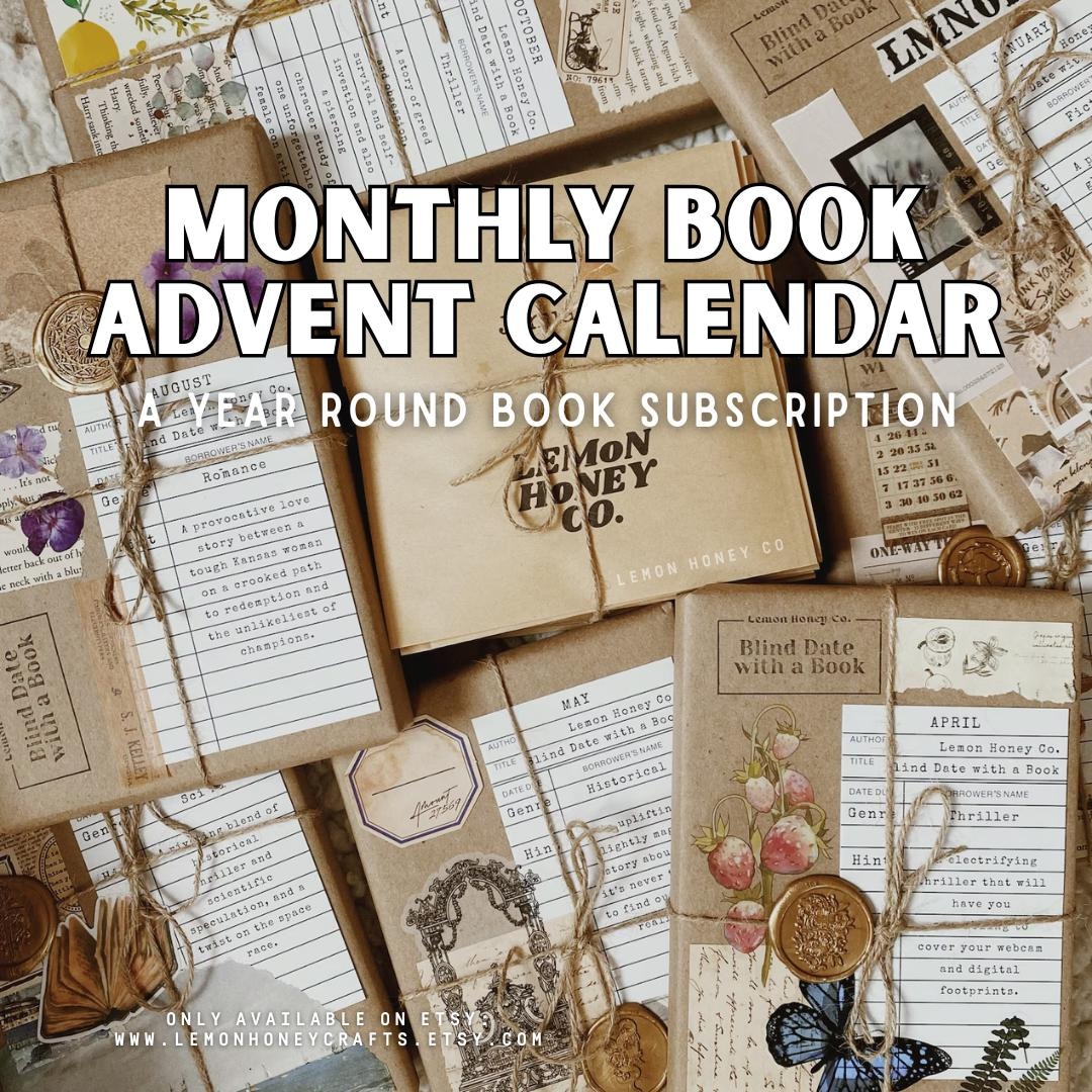 Bookish Advent Calendar / Subscription Box: Blind Date With A Book | 3 Month, 6 Month, or 12 Mon Fantasy, Thrillers, Mystery, YA Fiction - Etsy