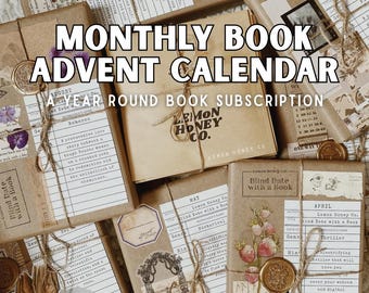Bookish Advent Calendar / Subscription Box: Blind Date with A Book | 3 Month, 6 Month, or 12 Mon Fantasy, Thrillers, Mystery, YA Fiction
