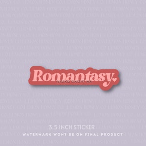 Romantasy | Bookish Sticker Decal | Holographic Cute Reading Book Lover Sticker | Booktok Bookstagram Booktube