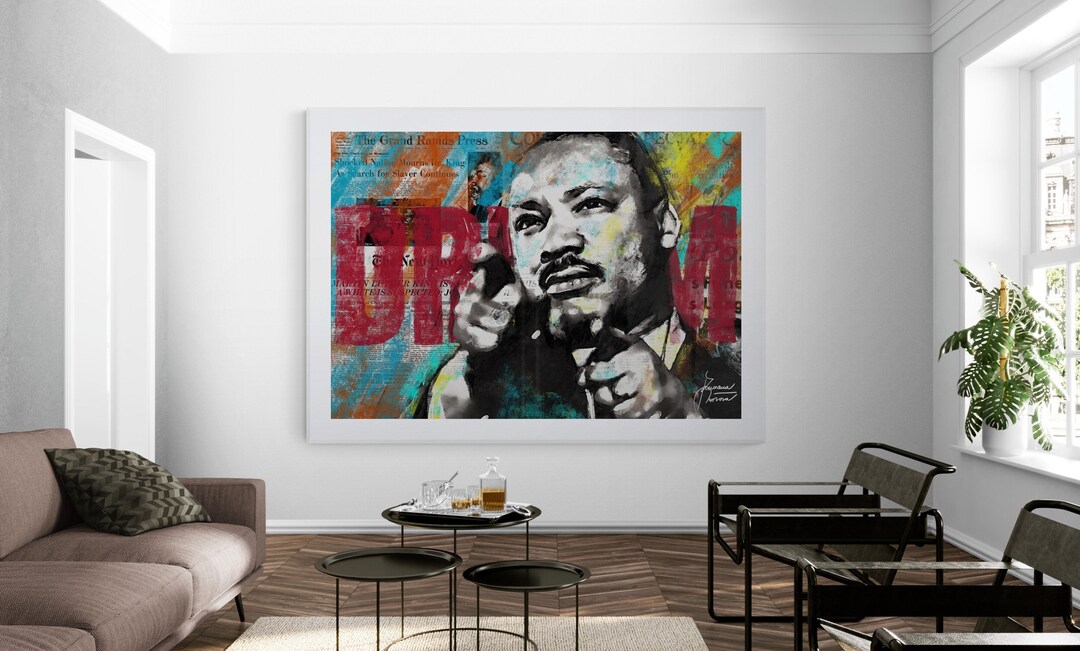 Fine Contemporary Graffiti & Pop Art Portrait – Dr. Martin Luther King ...