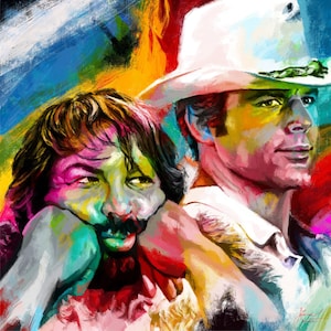 Limited edition NFT Token – Bud Spencer and Terence Hill – Minted - collectible – Pop art & Graffity - ETH Bitcoin blockchain version