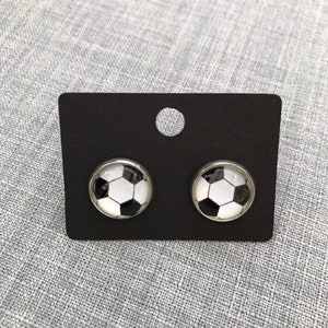 Football Stud Earrings, Sports Jewellery, Football Earrings, Football Studs, Earrings, Studs
