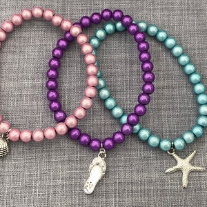 Perlenarmband, Miracle Bead Charm Armband, Reflektierendes Bettelarmband, Miracle Bead Armband, Stacker Armband, Armband, Festival