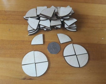 60x quarter circle wooden craft shapes wood diy decoration disc plaque