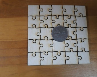 thumbnail image 2 of Unbranded Laser Cut Plywood Puzzle Blanks - 25 Piece Jigsaw Craft Shapes UK Made 2 of 4