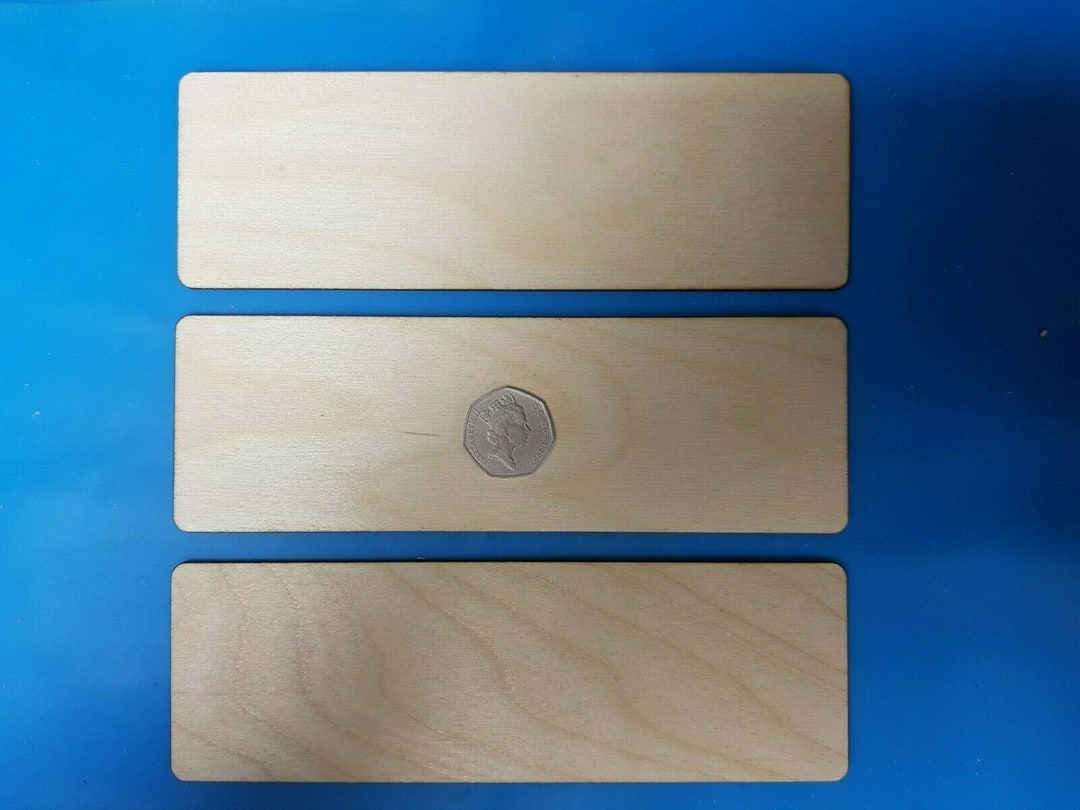 Wood RECTANGLE 19 x 5cm Craft Blank Shape 19 x 5cm PLY Wood
