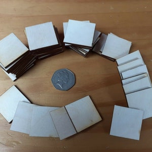 45x 30mm/3cm wooden square craft shapes wood diy decoration plaque