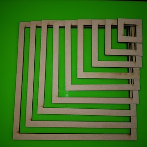 10x houten vierkante houten mdf knutselvorm blanco tags meerdere maten 3 mm mdf