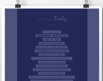 Disney House Rules Etsy
