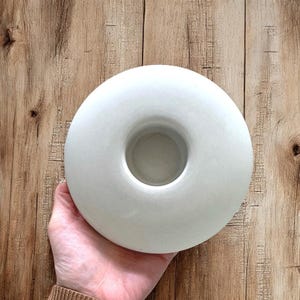 Portacandele in pietra di grandi dimensioni per lumini / Realizzato a mano in gesso e cemento per pittura, mandala e decorazioni boho.