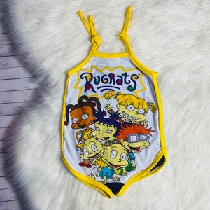 RTS 90s Baby Upcycled Summer Romper Size 5