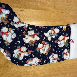 Luxury Christmas Stockings available in Blue, red, and Oldie Worldly