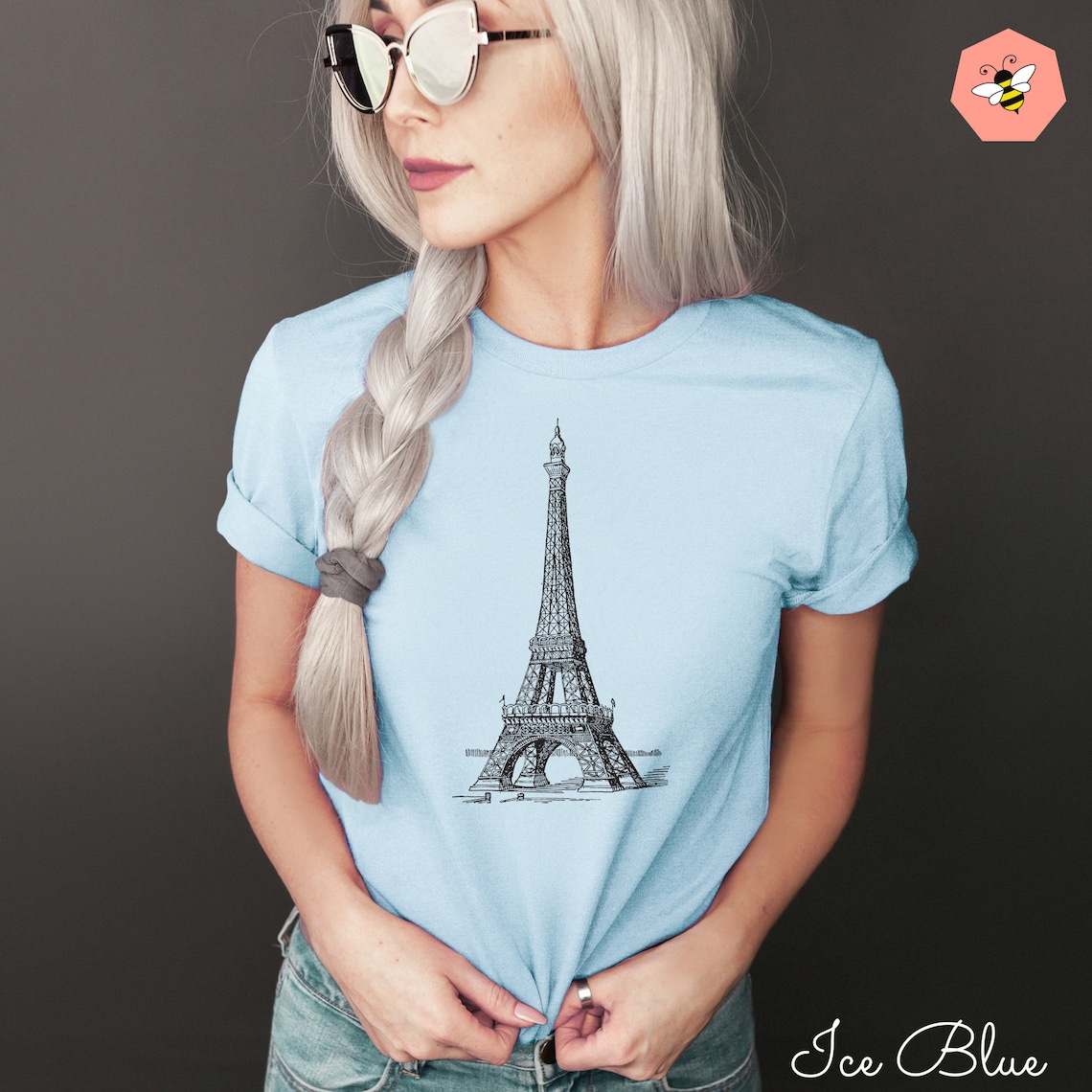 tee shirt tour eiffel fille