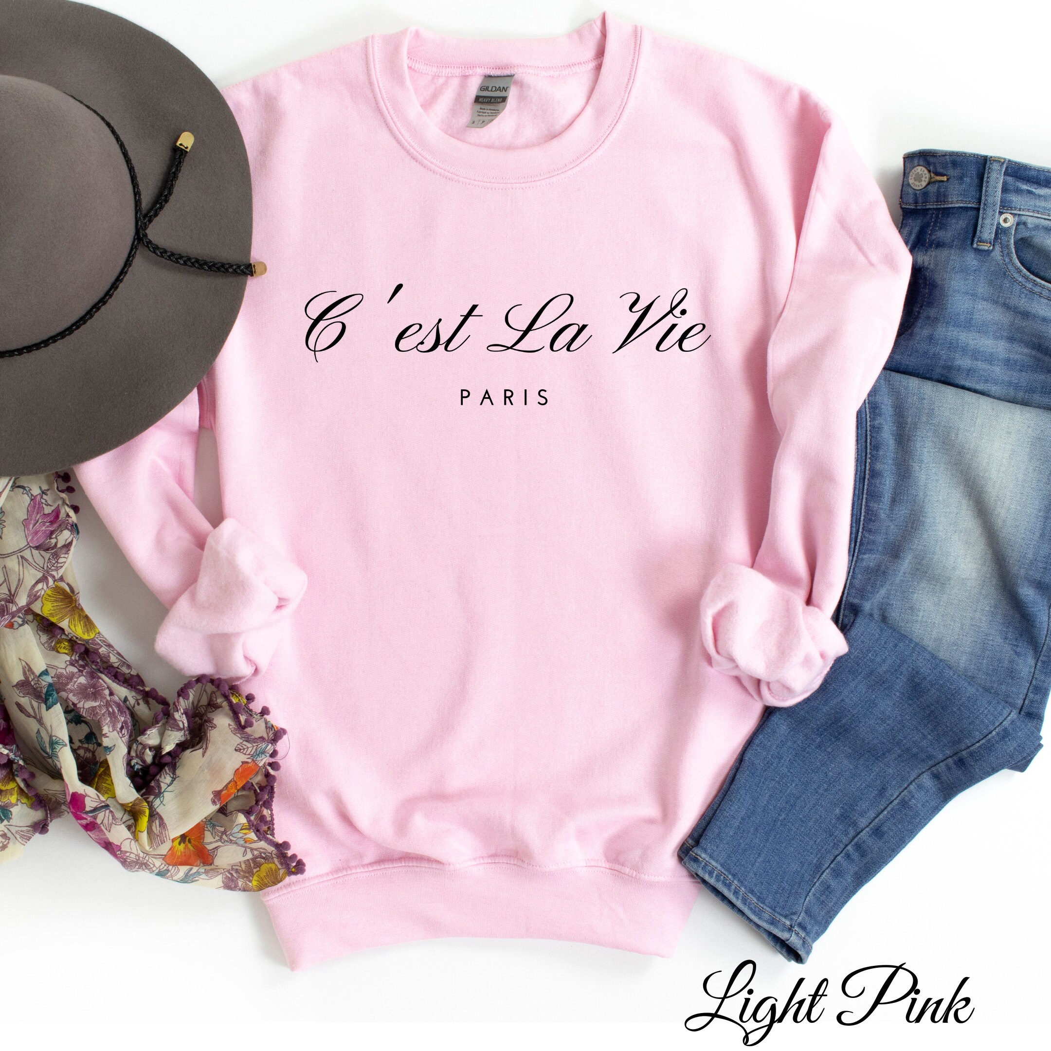 Paris Sweatshirt Graphic Sweatshirt. C'est La Vie | Etsy