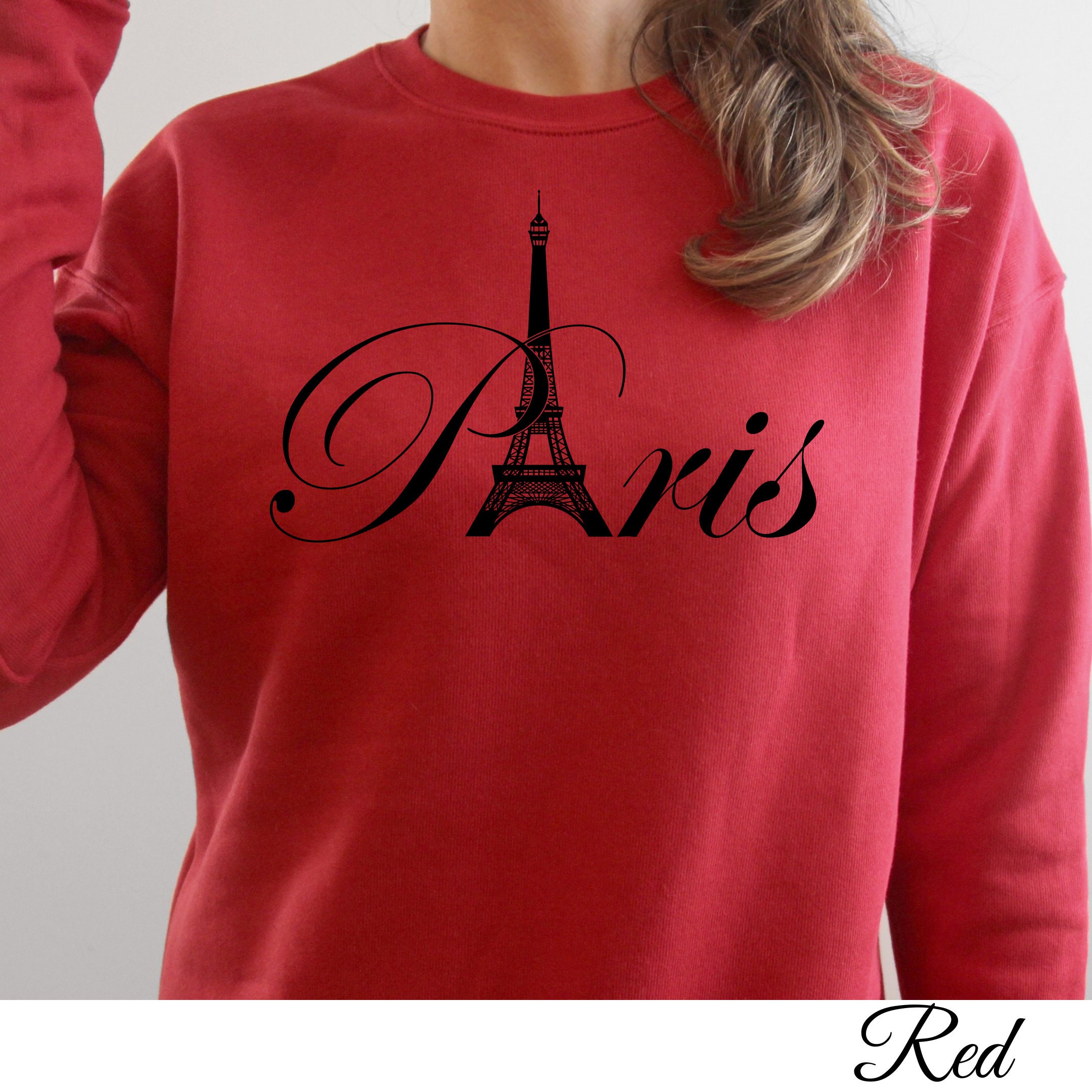 Paris Sweatshirt, Graphic Sweatshirt, Eiffel Tower Sweater, French