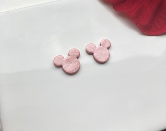 Boucles d'oreilles en argile tête de souris, bijoux de vacances d'Halloween faits main, cadeau pour elle