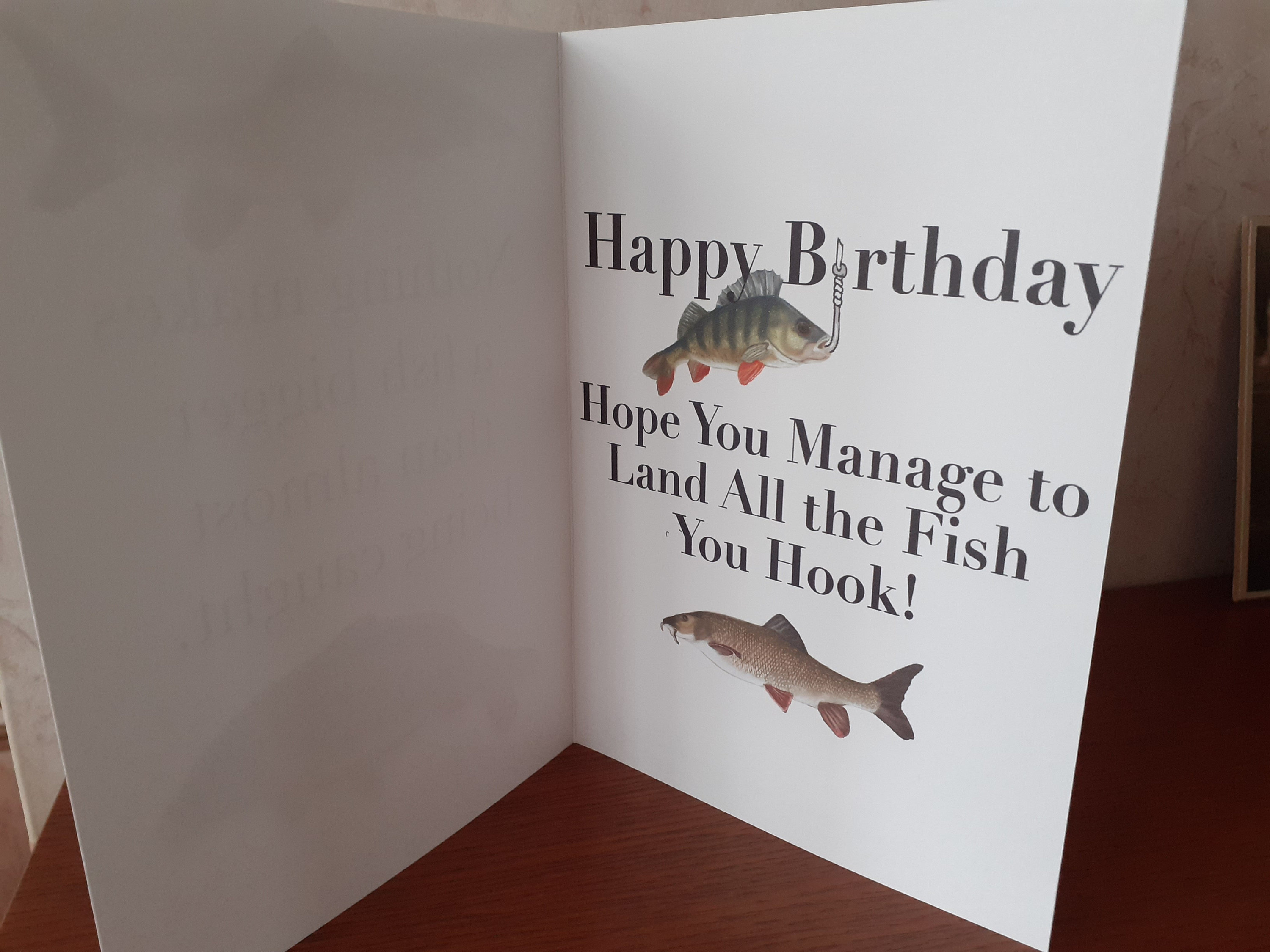 Fun Fishing Birthday Card for the fisherman Carp FREE POSTAGE Hand Made ...