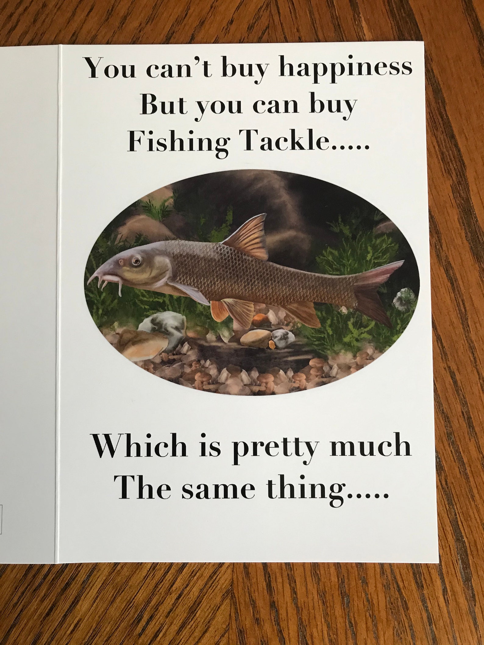 Fun Fishing Birthday Card for Him Fisherman Angler Husband Etsy