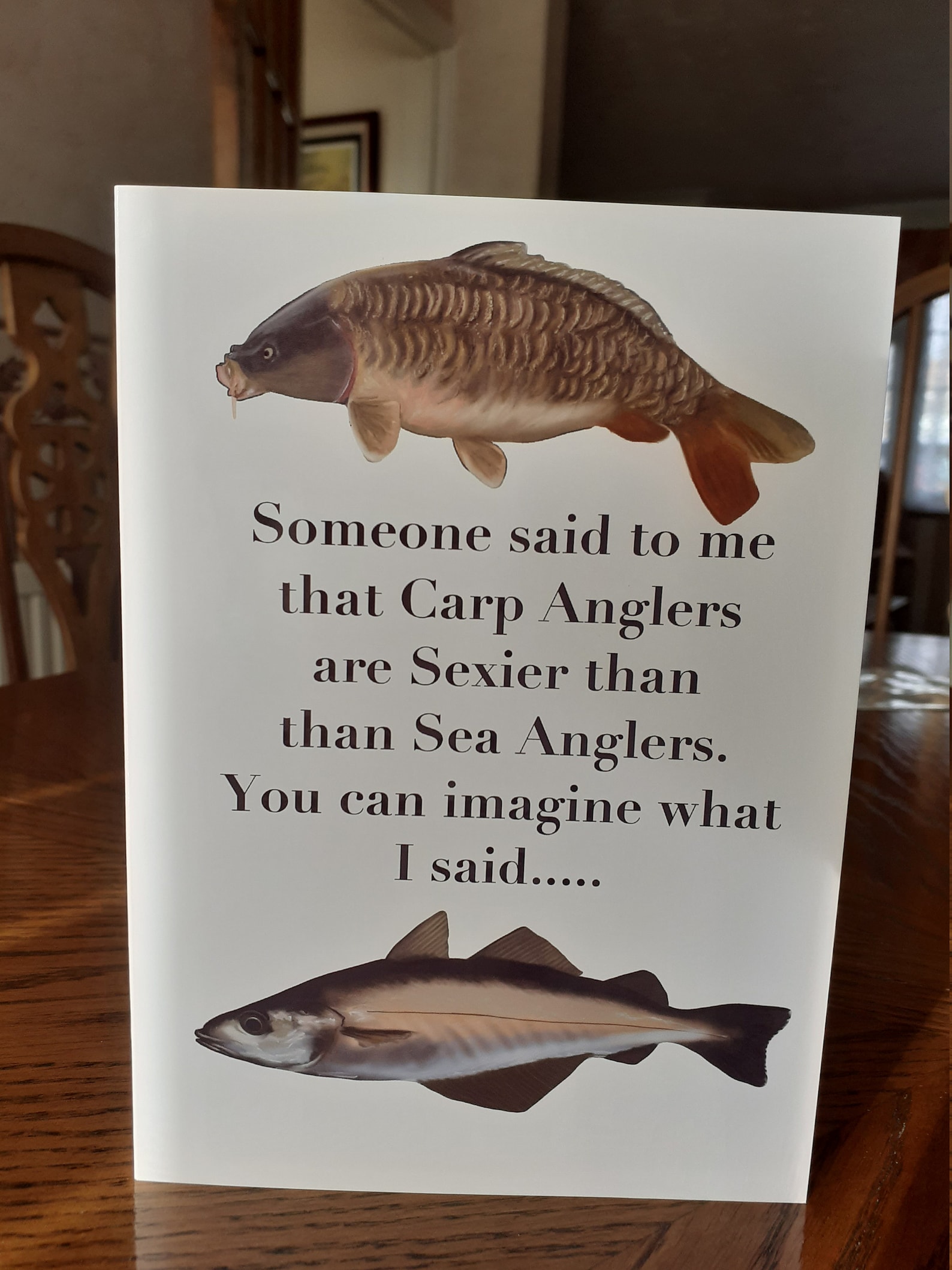 Funny Fishing Birthday card for all sea anglers or fishermen | Etsy
