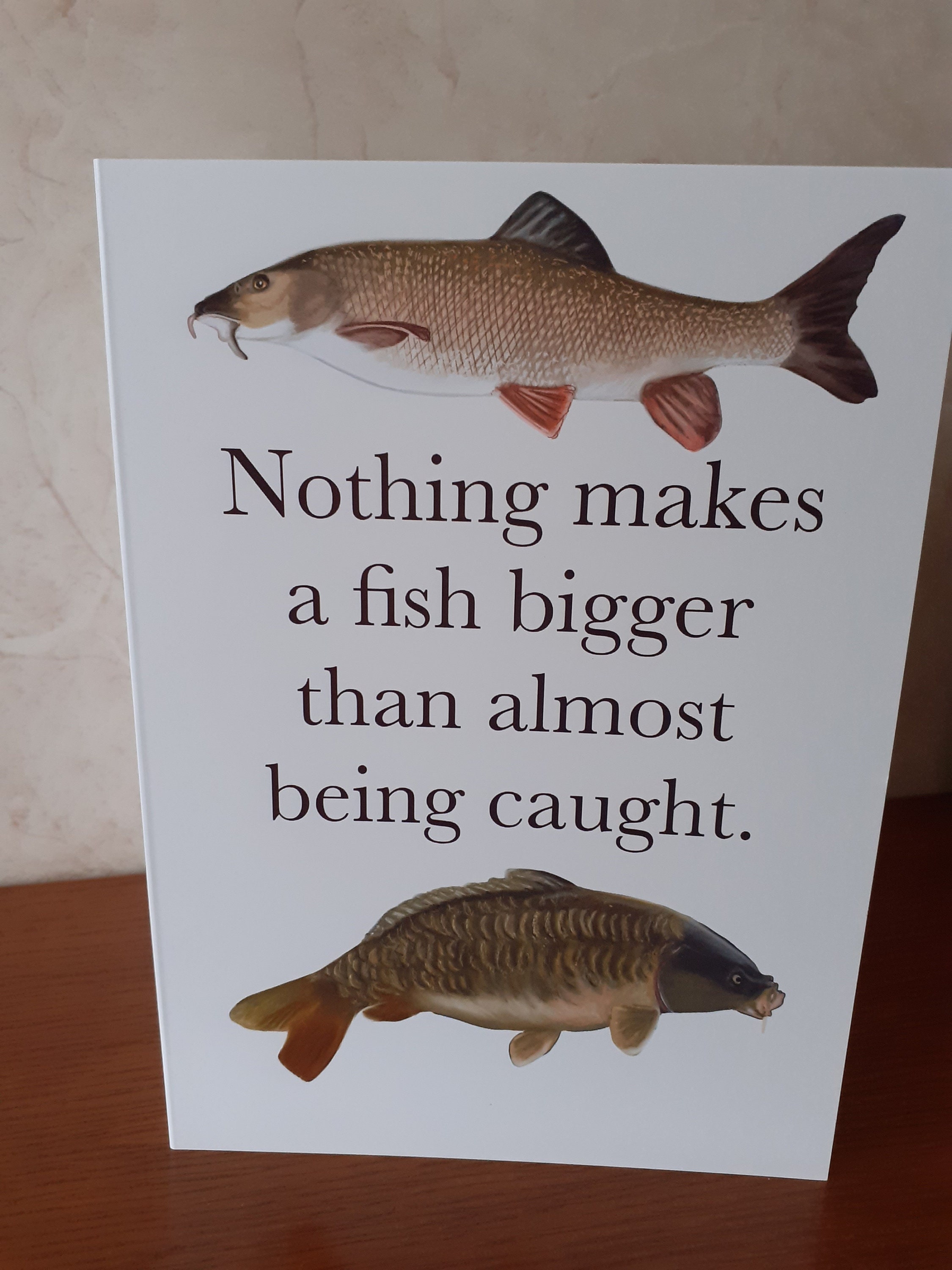 Fun Fishing Birthday Card for the fisherman Carp FREE POSTAGE Hand Made ...